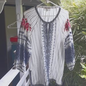 Johnny was cotton peasant shirt